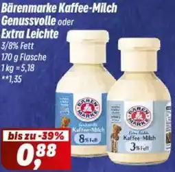 Simmel Bärenmarke Kaffee-Milch Genussvolle oder Extra Leichte Angebot