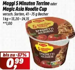 Simmel Maggi 5 Minuten Terrine oder Magic Asia Noodle Cup Angebot