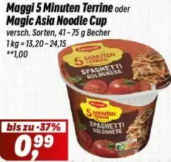 Simmel Maggi 5 Minuten Terrine oder Magic Asia Noodle Cup Angebot