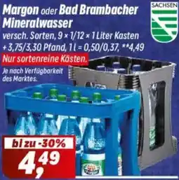 Simmel Margon oder Bad Brambacher Mineralwasser Angebot
