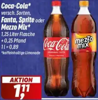 Simmel Coca-Cola, Fanta, Sprite oder Mezzo Mix Angebot