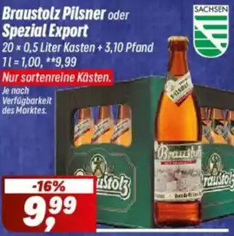Simmel Braustolz Pilsner oder Spezial Export Angebot