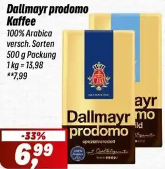 Simmel Dallmayr prodomo Kaffee Angebot
