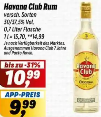 Simmel Havana Club Rum Angebot