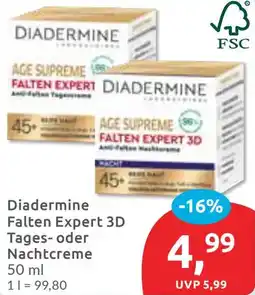 Budni Diadermine Falten Expert 3D Tages- oder Nachtcreme Angebot