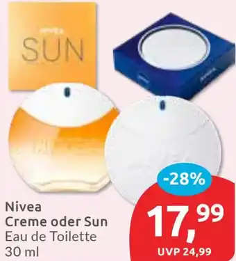 Budni Nivea Creme oder Sun Eau de Toilette Angebot