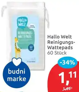 Budni Hallo Welt Reinigungs Wattepads Angebot