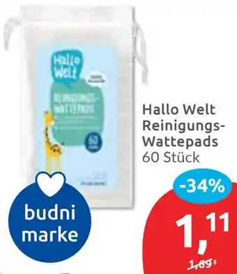 Budni Hallo Welt Reinigungs Wattepads Angebot