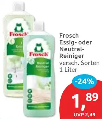 Budni Frosch Essig- oder Neutral Reiniger Angebot