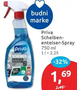 Budni Priva Scheibenenteiser-Spray Angebot