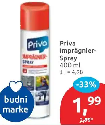 Budni Priva Imprägnier Spray Angebot