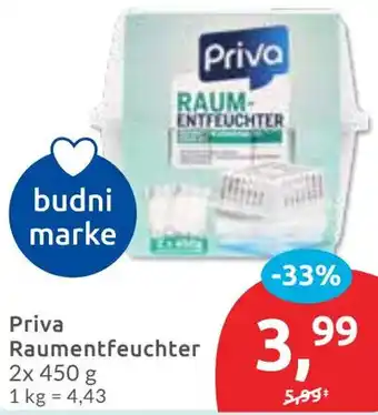 Budni Priva Raumentfeuchter Angebot