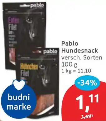 Budni Pablo Hundesnack Angebot