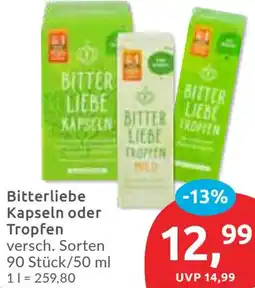Budni Bitterliebe Kapseln oder Tropfen Angebot