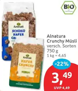 Budni Alnatura Crunchy Müsli Angebot
