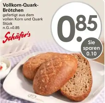 WEZ Schäfer's Vollkorn-Quark Brötchen Angebot