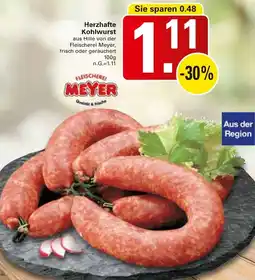 WEZ MEYER Herzhafte Kohlwurst Angebot
