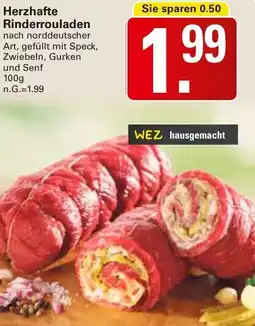 WEZ Herzhafte Rinderrouladen Angebot
