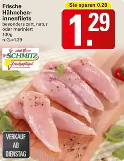 WEZ SCHMITZ Frische Hähncheninnenfilets Angebot