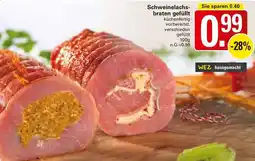 WEZ Schweinelachsbraten gefüllt Angebot