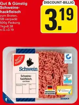 WEZ Gut & Günstig Schweinehackfleisch Angebot
