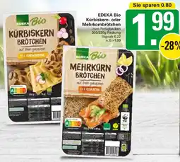 WEZ EDEKA Bio Kürbiskern- oder Mehrkornbrötchen Angebot