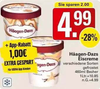 WEZ Häagen-Dazs Eiscreme Angebot