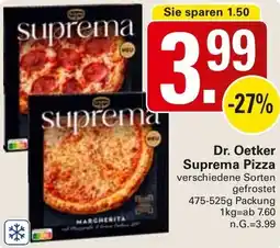 WEZ Dr. Oetker Suprema Pizza Angebot