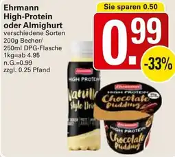 WEZ Ehrmann High-Protein oder Almighurt Angebot