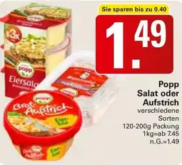 WEZ Popp Salat oder Aufstrich Angebot