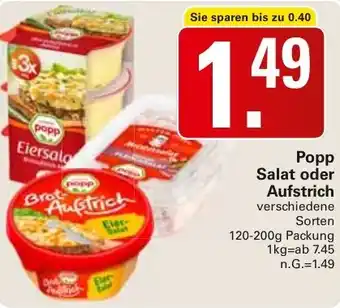 WEZ Popp Salat oder Aufstrich Angebot