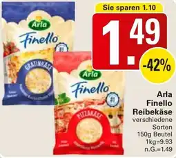 WEZ Arla Finello Reibekäse Angebot