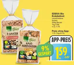 WEZ EDEKA Bio Knäckebrot Angebot