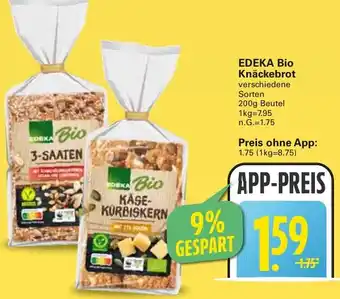 WEZ EDEKA Bio Knäckebrot Angebot