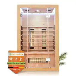 Netto Marken-Discount Artsauna Infrarotkabine Kiruna120 Dual Technologie – 5 Vollspektrumstrahler & 3 Flächenstrahler Angebot