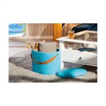 Netto Marken-Discount Inter Link Hocker Dilia mit Stauraum und Griff in Ocean Blue Angebot