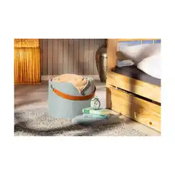 Netto Marken-Discount Inter Link Hocker Dilia mit Stauraum und Griff in Dunkelgrau Angebot