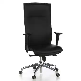 Netto Marken-Discount hjh OFFICE Luxus Chefsessel MURANO 20 Leder mit Armlehnen (höhenverstellbar) Angebot