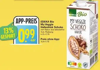 WEZ EDEKA Bio My Veggie Haferdrink Schoko Angebot