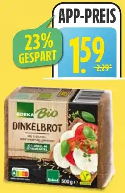 WEZ EDEKA Bio Dinkelbrot Angebot