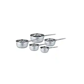 Netto Marken-Discount 5 teiliges Edelstahl Saucenpfannen-Set - Induktionsgeeignet & Antihaft Angebot