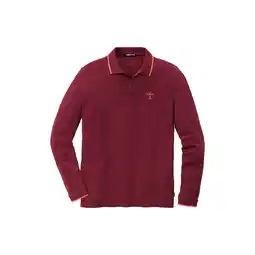 Netto Marken-Discount Chiemsee Herren Langarmpolo Baumwolle / bordeaux / Größe L Angebot