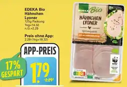 WEZ EDEKA Bio Hähnchen Lyoner Angebot