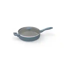 Netto Marken-Discount Michelino Alythia Schmorpfanne mit Glasdeckel - 28 cm in Blau Angebot