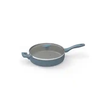 Netto Marken-Discount Michelino Alythia Schmorpfanne mit Glasdeckel - 28 cm in Blau Angebot
