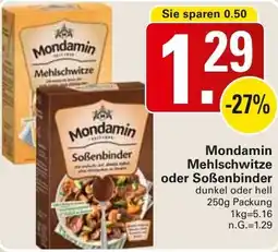 WEZ Mondamin Mehlschwitze oder Soẞenbinder Angebot