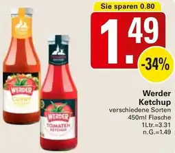 WEZ Werder Ketchup Angebot