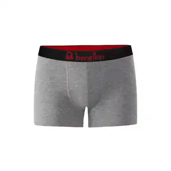 Netto Marken-Discount Benetton 10er Pack Boxershorts / grau-melé / Größe M Angebot