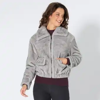 NKD Damen-Kunstfell-Blouson mit Taschen Angebot