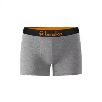 Netto Marken-Discount Benetton 5er Pack Boxershorts / grau-melé / Größe M Angebot